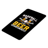 Magnet Flexible Buveur de bière Baseball Humour de bière Anniversa (Côté Gauche)