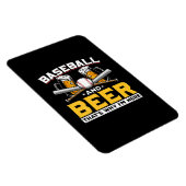 Magnet Flexible Buveur de bière Baseball Humour de bière Anniversa (Côté Droit)