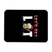 Magnet Flexible Buvons Lit Bière Santa Hat Noël Li (Horizontal)