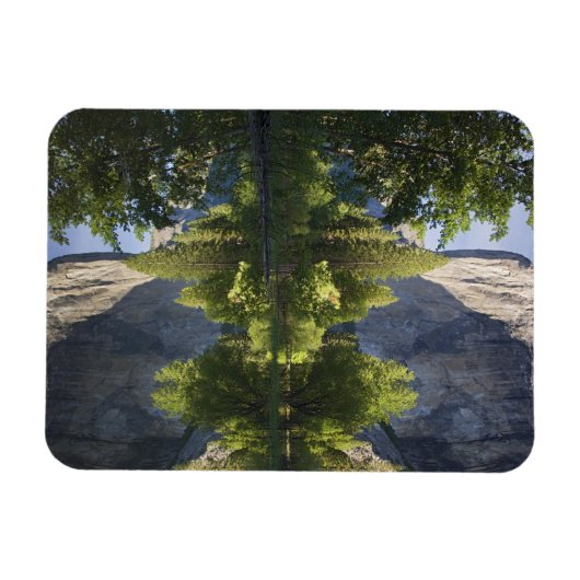 Magnet Flexible CA, Yosemite NP, El Capitan reflété dans Merced (Horizontal)