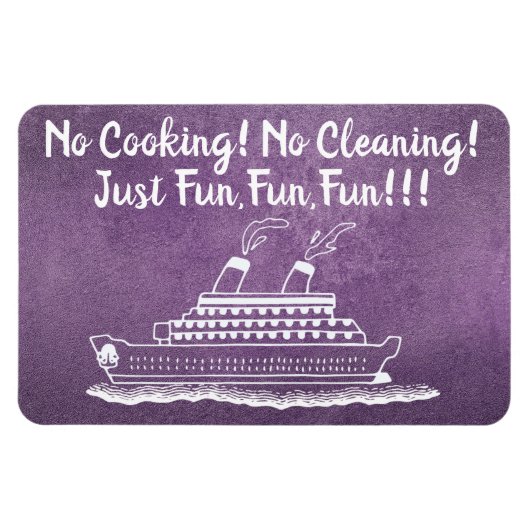 Magnet Flexible Cabine de bateau de croisière violet Parties scint (Horizontal)