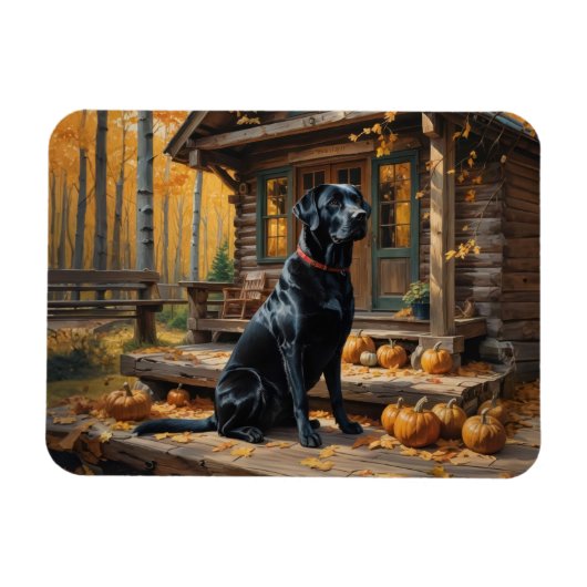 Magnet Flexible Cabine du journal de l'extracteur Black Labrador A (Horizontal)
