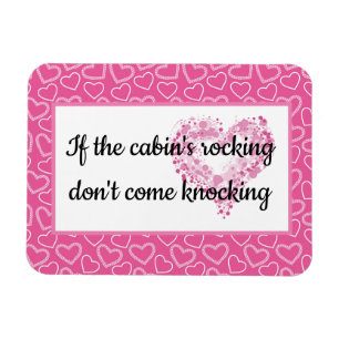 Magnet Flexible Cabine Lune de miel Pink Hearts Cruise Funny Cabin