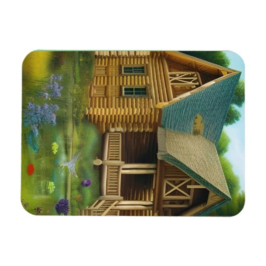 Magnet Flexible Cabine par l'étang (Horizontal)