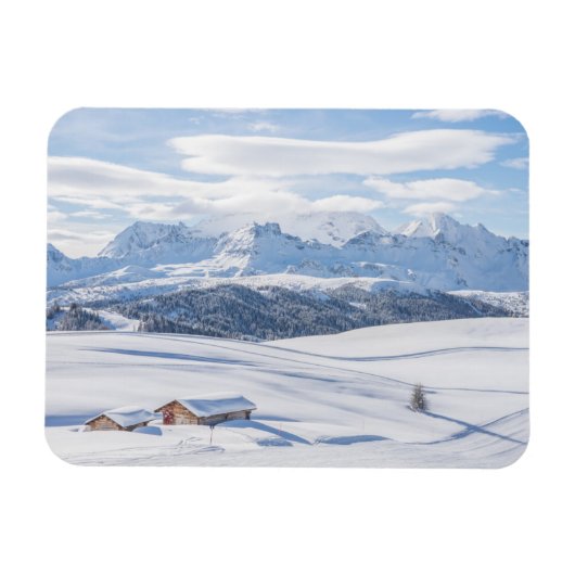Magnet Flexible Cabine Retraite Snowscape | Dolomites (Horizontal)