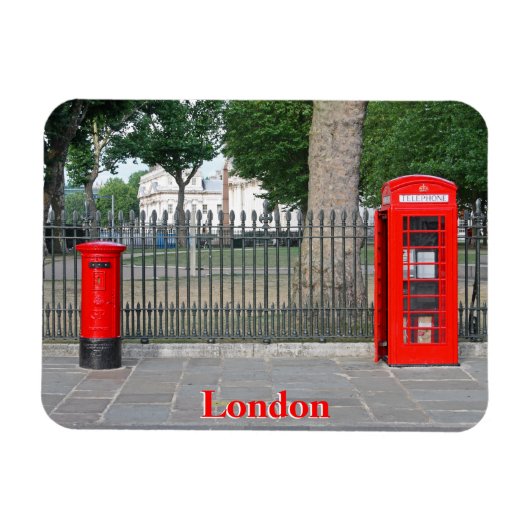 Magnet Flexible Cabine téléphonique et boîte postale de Londres (Horizontal)