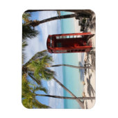 Magnet Flexible Cabine téléphonique publique rouge sur Antigua (Vertical)