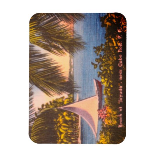 Magnet Flexible Cabo Rojo, Porto Rico - Plage à Joyuda (Vertical)