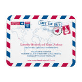 Magnet Flexible Cabo San Lucas Mexico Airmail | Enregistrer la dat (Horizontal)