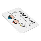 Magnet Flexible cacahuètes | 3 Personne Snowman (Côté Droit)