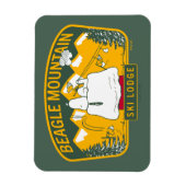 Magnet Flexible cacahuètes | Beagle Mountain Ski Lodge (Vertical)