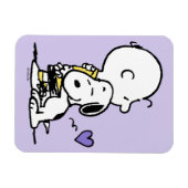 Magnet Flexible cacahuètes | Saint Valentin | Charlie Brown & Snoo (Horizontal)