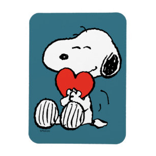Magnet Flexible cacahuètes   Saint Valentin   Snoopy Heart Hug