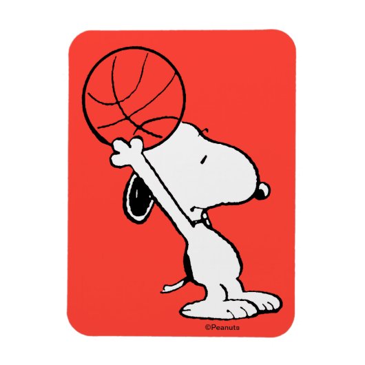 Magnet Flexible cacahuètes | Snoopy Basketball Hoop Shot (Vertical)