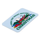 Magnet Flexible cacahuètes | Snoopy 'C'était la nuit avant Noël (Côté Gauche)