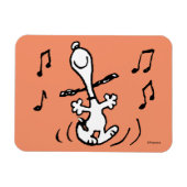 Magnet Flexible cacahuètes | Snoopy Dancing (Horizontal)