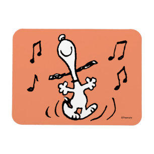 Magnet Flexible cacahuètes   Snoopy Dancing