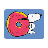 Magnet Flexible cacahuètes | Snoopy Donut rose (Horizontal)