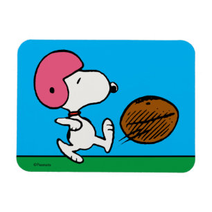 Magnet Flexible cacahuètes   Snoopy Football Kicker