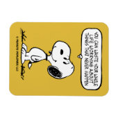 Magnet Flexible cacahuètes | Snoopy Vous ne pouvez pas regarder to (Horizontal)