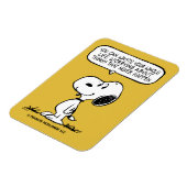 Magnet Flexible cacahuètes | Snoopy Vous ne pouvez pas regarder to (Côté Gauche)