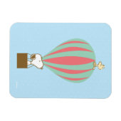 Magnet Flexible cacahuètes | Snoopy & Woodstock Hot Air Balloon (Horizontal)