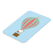 Magnet Flexible cacahuètes | Snoopy & Woodstock Hot Air Balloon (Côté Gauche)