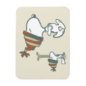 Magnet Flexible cacahuètes | Snoopy & Woodstock Ski Trip (Vertical)