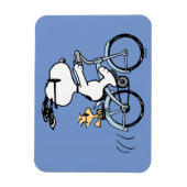 Magnet Flexible cacahuètes | Vélo Snoopy & Woodstock (Vertical)