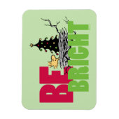 Magnet Flexible cacahuètes | Woodstock Noël Soyez brillant (Vertical)