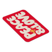 Magnet Flexible cacahuètes | Woodstock Peace & Love (Côté Droit)