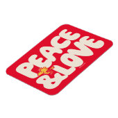 Magnet Flexible cacahuètes | Woodstock Peace & Love (Côté Gauche)