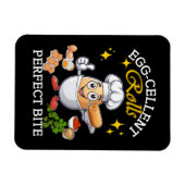 Magnet Flexible Cachet d'oeufs Roule Parfait Bite (Horizontal)