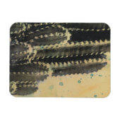 Magnet Flexible Cactus vert sur Arrière - plan jaune (Horizontal)