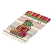 Magnet Flexible Cactus Wedding Cake "Save the Date" (Côté Gauche)