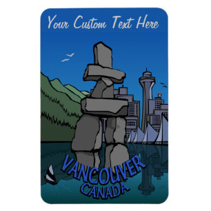 Magnet Flexible Cadeau cadeau Totem Personnalisé de Vancouver Souv
