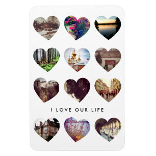 Magnet Flexible Cadeau d'amour de Saint-Valentin de collage de
