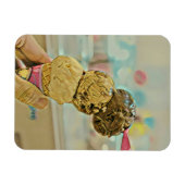 Magnet Flexible Cadeau d'anniversaire de crème glacée (Horizontal)