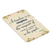 Magnet Flexible Cadeau d'appréciation de l'enseignant Un enseignan (Côté Droit)