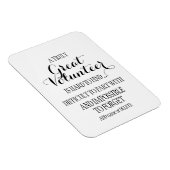 Magnet Flexible cadeau d'appréciation du volontaire blanc simple (Côté Droit)