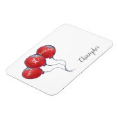 Magnet Flexible cadeau de ballon rouge à 30e anniversaire (Côté Gauche)
