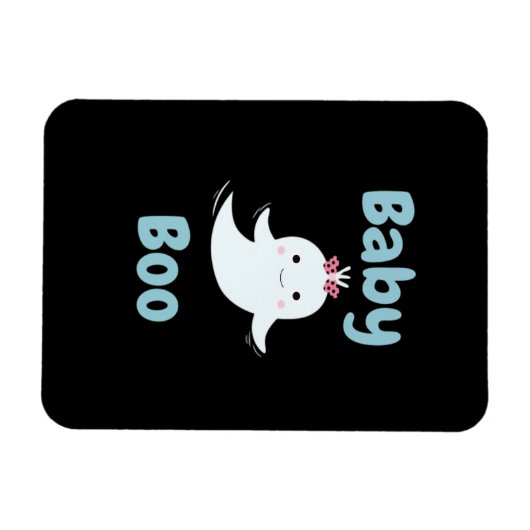 Magnet Flexible Cadeau de Halloween mignon pour bébé Boo pour enfa (Horizontal)