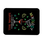 Magnet Flexible Cadeau de Noël | Barman Mixologue (Horizontal)