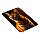 Magnet Flexible Cadeau de peinture visage chat mignon (Côté Droit)