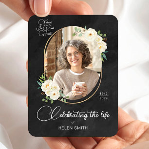 Magnet Flexible Cadeau de perte de maman Mémorial floral photo