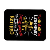 Magnet Flexible Cadeau de retraite de l'employé de la poste retrai (Horizontal)