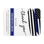 Magnet Flexible Cadeau de retraite d'un policier de Merci sur mesu (Horizontal)