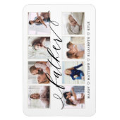 Magnet Flexible Cadeau De Script Père Moderne Pour Papa Photo Coll (Vertical)