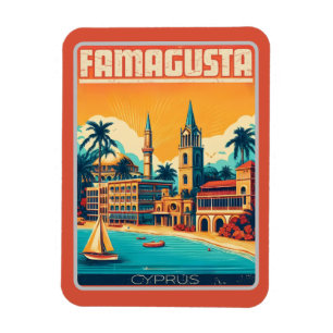 Magnet Flexible Cadeau de souvenirs de plage de Famagouste de voya