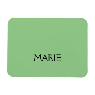 MAGNET FLEXIBLE CADEAU DE TEXTE AJOUTEZ VOTRE NOM VERT MINIMAL SIM